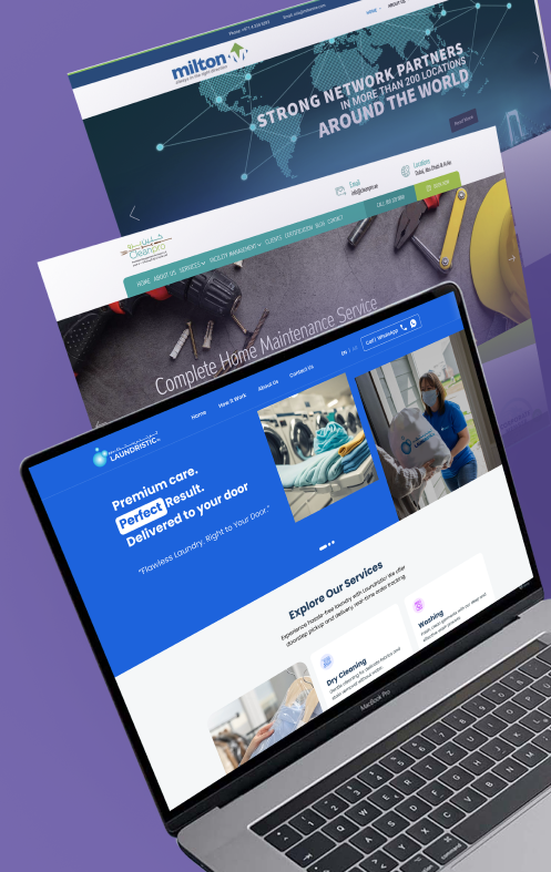 Labotel website dashboard and website screen image
