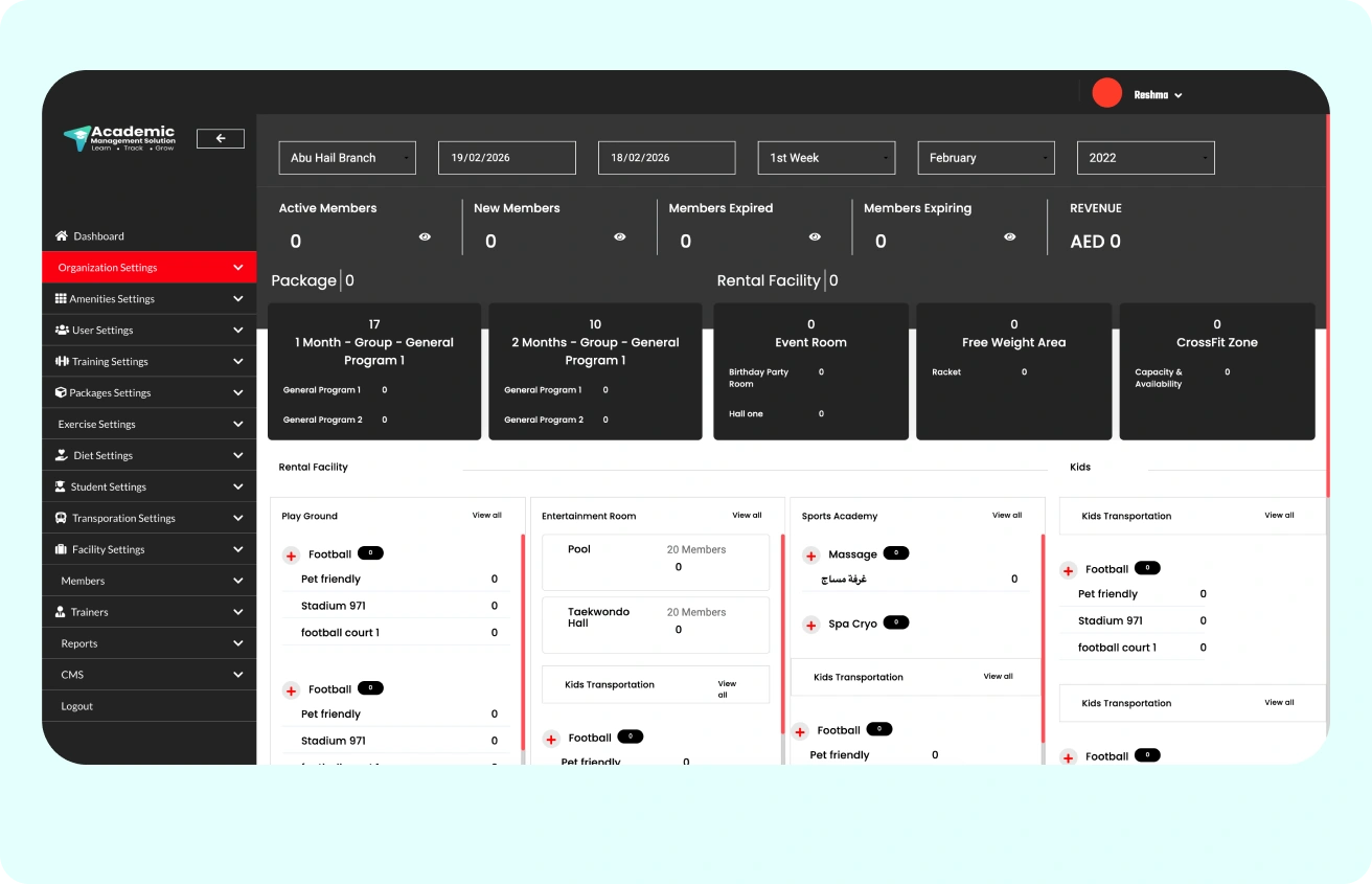 academic software opened in a desktop screen