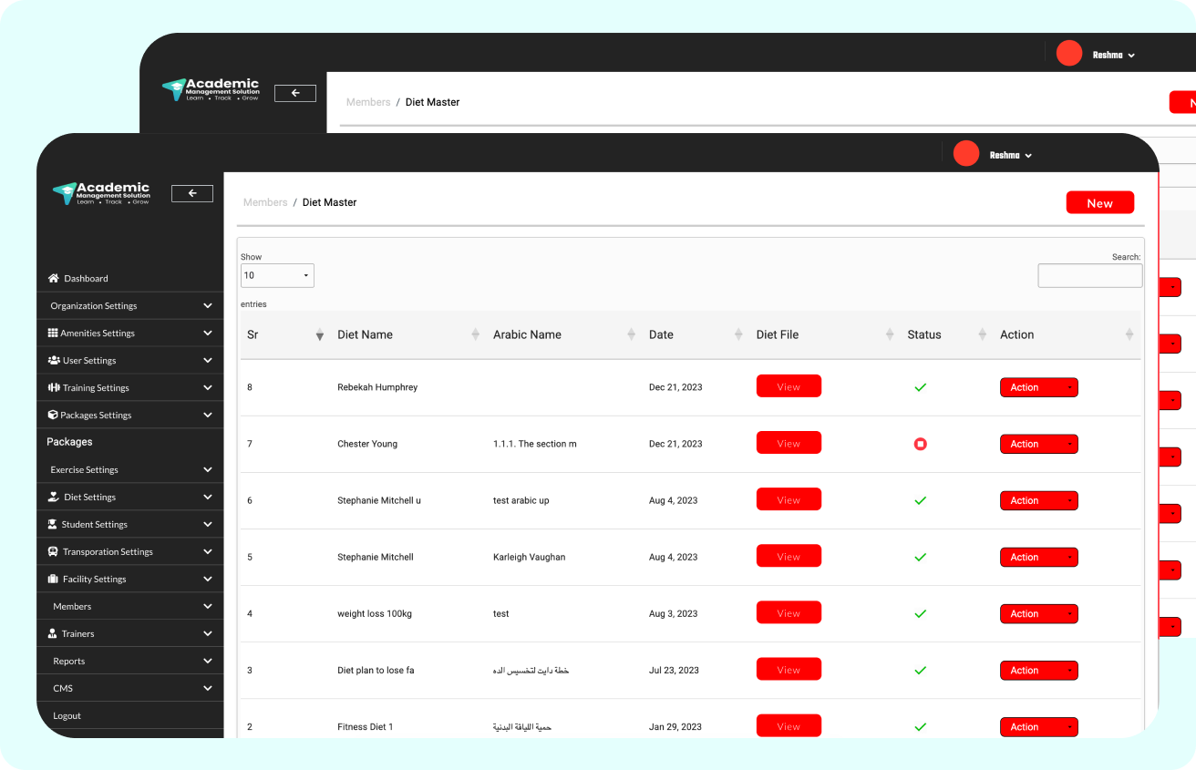 academic software opened in a desktop screen