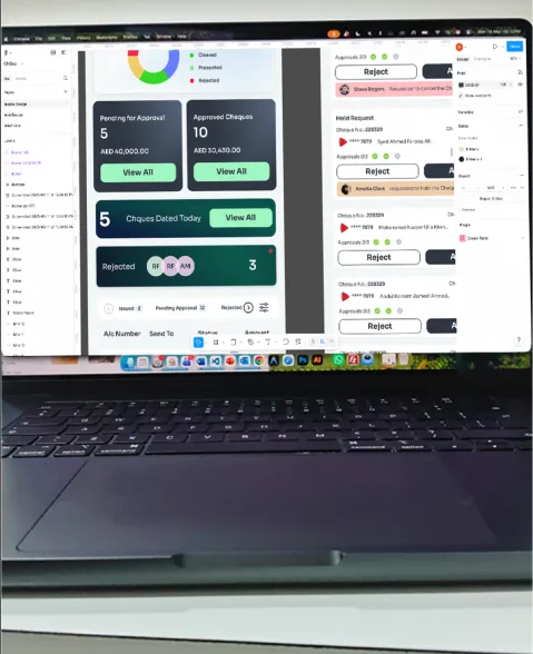 mobile app for cheque approval and tracking system