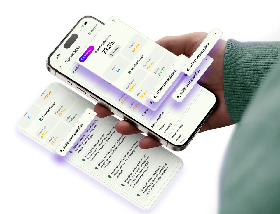 swiftcheck mobile application holding hand