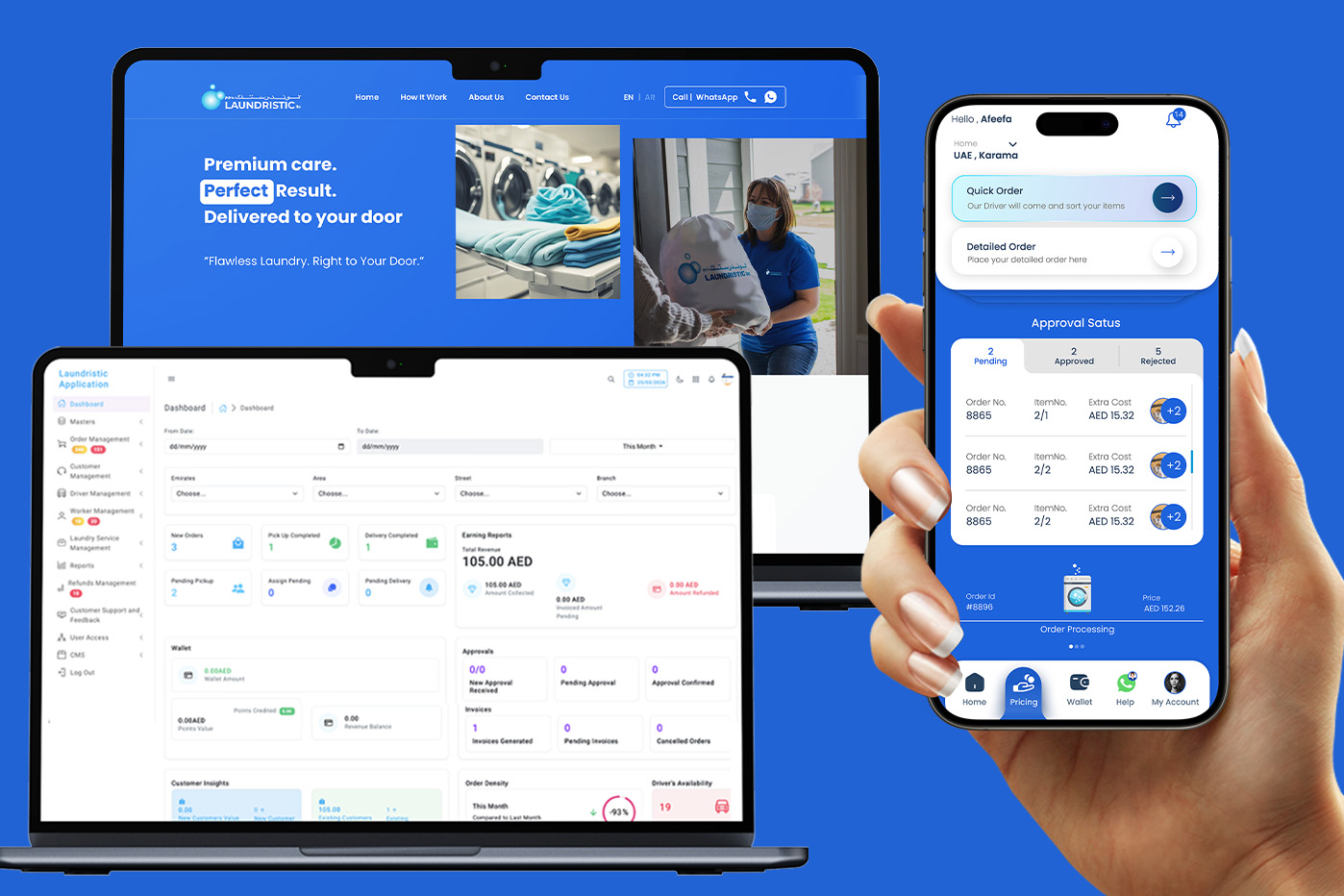 Website Design company webotix uae laundristic